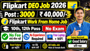 Flipkart Work From Home Job 2026: DEO Vacancy Ka Notification Jari, Aise Karein Apply